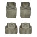VOILA Set of 4 Soft Premium Rubber Non Slippery Floor Foot Mat Accessories Fits for Most Car Olive Green
